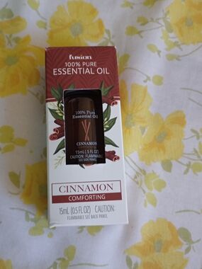 Essentials Cinnamon Essential Oil - White and Red Packaging